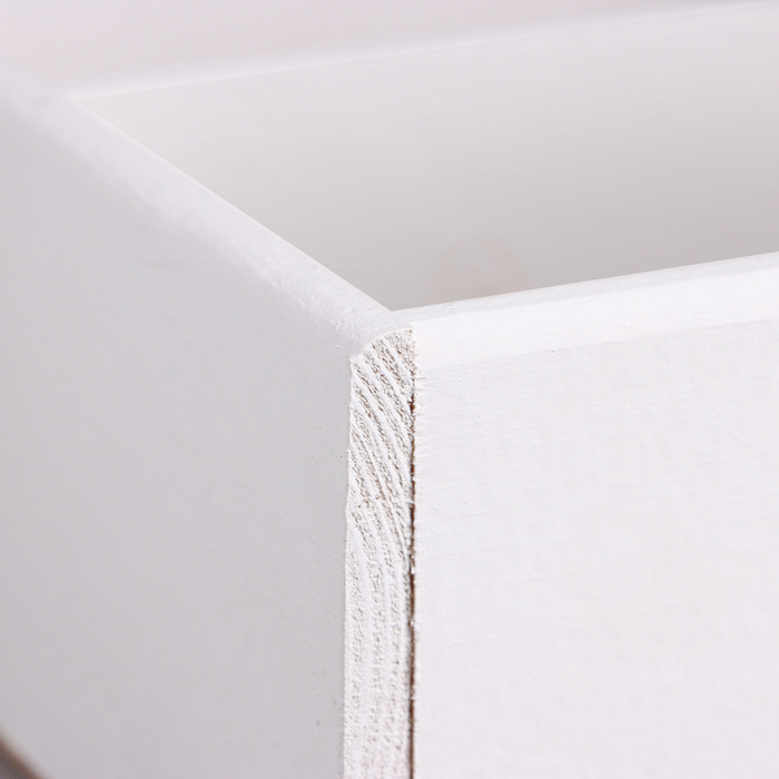 Ящик деревянный 20.5×34.5×10 см подарочный комодик, белая кисть Ящик деревянный 20.5×34.5×10 см подарочный комодик, белая кисть