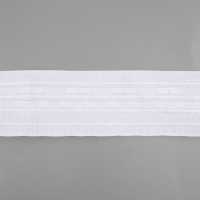 Шторная лента классическая, матовая, 6 см, 50 ± 1 м, цвет белый Шторная лента классическая, матовая, 6 см, 50 ± 1 м, цвет белый