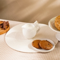 Молочник керамический SL Home &laquo;Лесные кролики&raquo;, 450 мл, 15&times;10 см, цвет белый