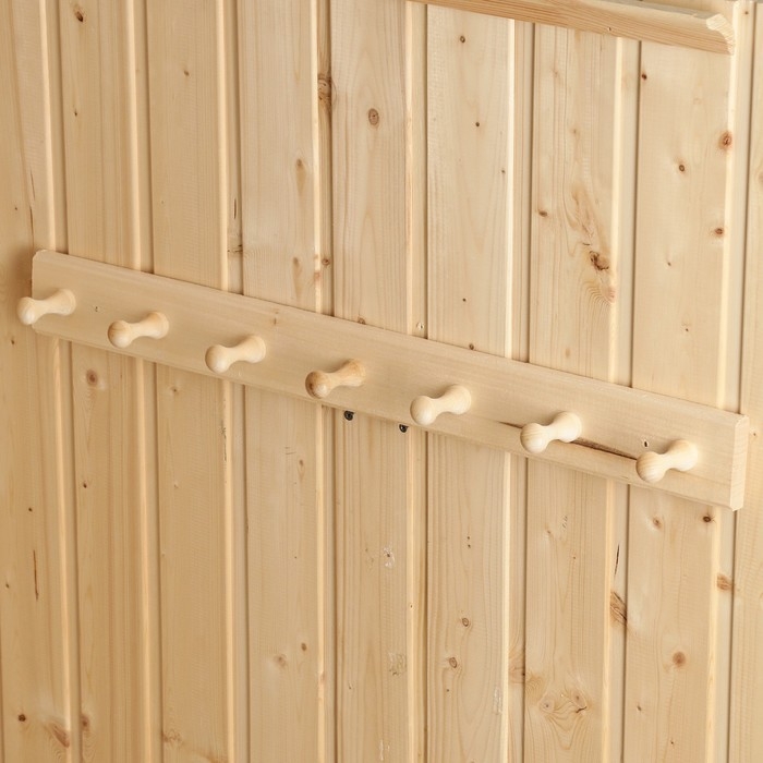 Вешалка Вешалка "Классика" 7 крючков, липа, 65х6,5х6,5см