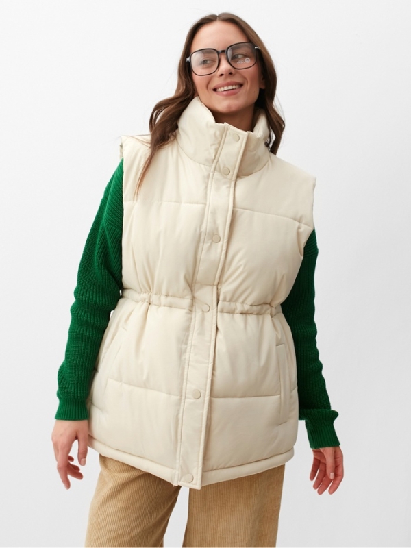 Жилет женский демисезонный MIST, размер S, молочный