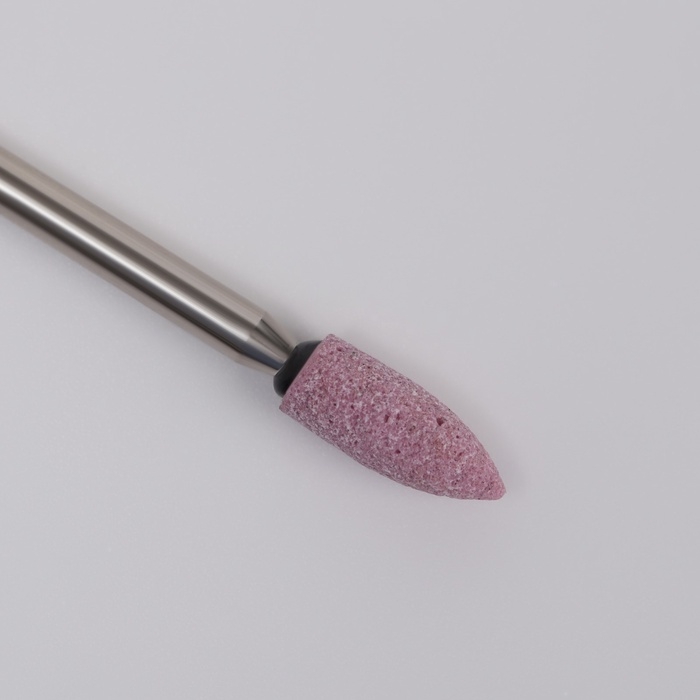 Фреза корундовая для маникюра &laquo;Конус скруглённый&raquo;, средняя жёсткость, d 3 &times; 9 мм, в пластиковом футляре