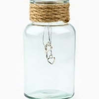 Ваза для цветов, прозрачная, 250 мл.