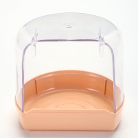 Купалка для птиц, внешняя 12 х 9 х 11 см, бежевая