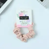 Резинка для волос "Орбита" классика полоска текстура, 9 см, розовый