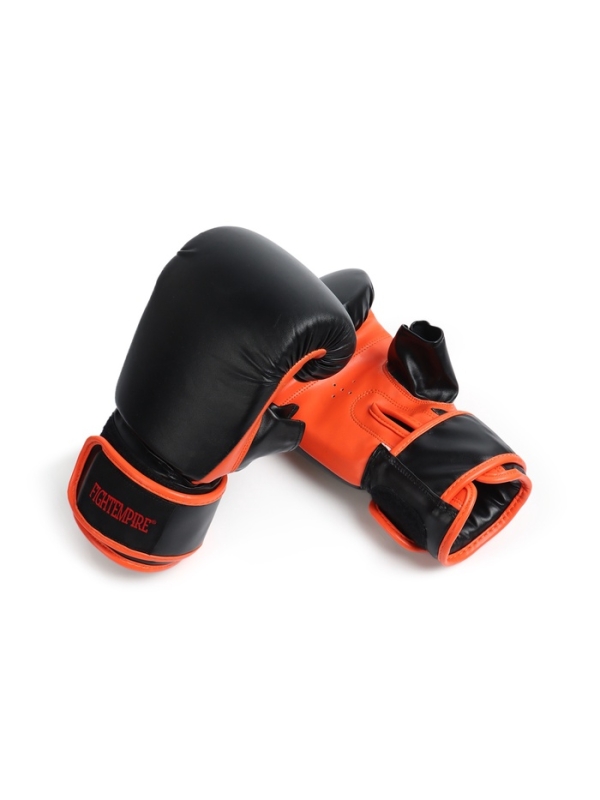 Перчатки снарядные FIGHT EMPIRE, MEXIMA, чёрно-оранжевые, размер L
