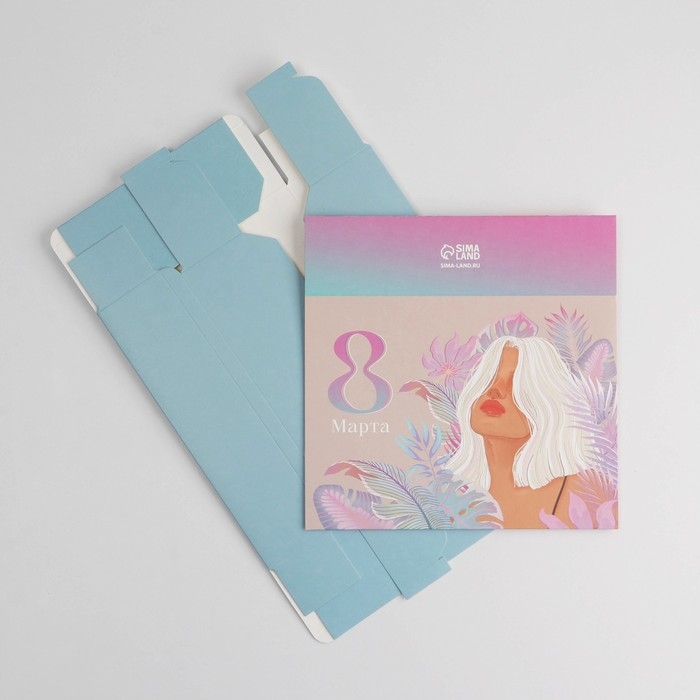 Коробка кондитерская, упаковка, &laquo;8 марта&raquo;, 20 х 15 х 5 см