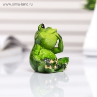 Сувенир полистоун лак "Лягуха отдыхает" МИКС 3,5х6х5 см