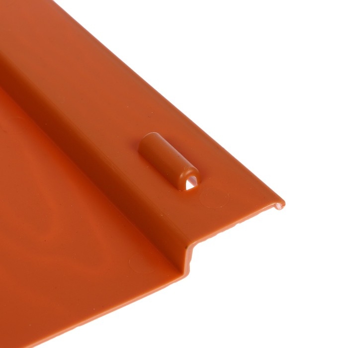 Ограждение декоративное, 18 &times; 300 см, 6 секций, пластик, терракотовое, &laquo;Дачник&raquo;