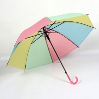 Зонт - трость полуавтоматический &laquo;Радуга&raquo;, 8 спиц, R = 46/55 см, D = 110 см, цвет МИКС