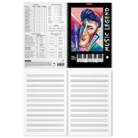 Тетрадь для нот А4, 24 листа на спирали ErichKrause Music Legend, вертикальная ориентация