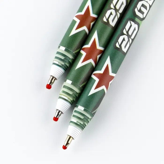 Ручка-эко, шариковая, синяя паста, 1.0 мм &laquo;23 февраля&raquo;