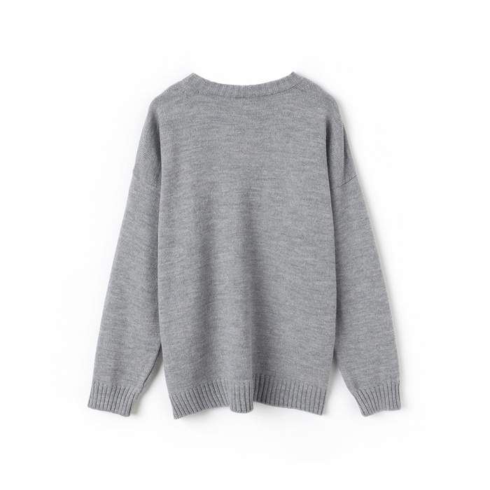 Джемпер женский MINAKU: Knitwear collection, цвет светло-серый р-р 46-48