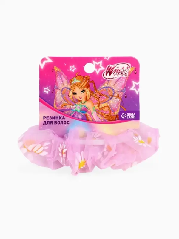 Резинка для волос &laquo;Ромашка&raquo; сиреневая, Винкс