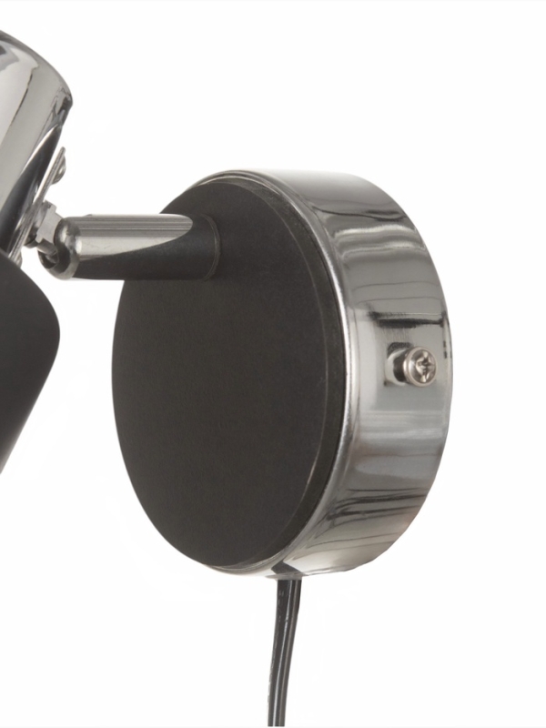 Спот "Берта" 1хЕ14 40Вт черно-хромовый 19х8х15 см