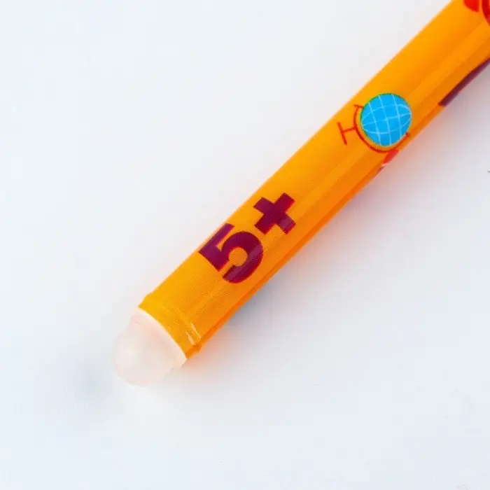 Ручка пиши-стирай, синяя паста, гелевая, 0.5 мм, с колпачком, пластик &laquo;Счастливая Ручка шариковая&raquo;