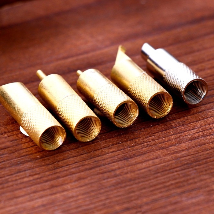 Выжигательный аппарат по дереву DV-02, набор: 5 сменных насадок + подставка