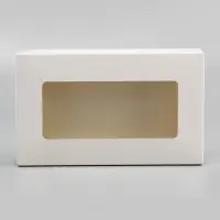 Контейнер на вынос, с окном, белый, 20&times;12&times;4 см