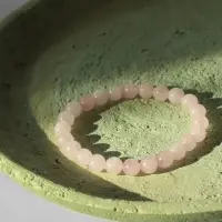 Браслет шар №8 &laquo;Кварц розовый&raquo;