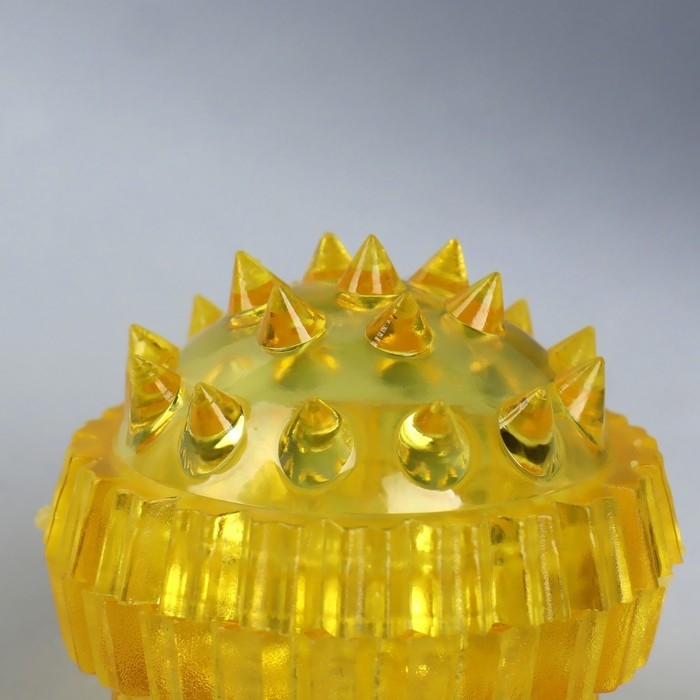 Массажёр «Су-джок», d = 3,5 см, с 2 кольцами, цвет жёлтый Массажёр «Су-джок», d = 3,5 см, с 2 кольцами, цвет жёлтый