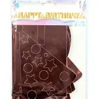 Гирлянда "Happy Birthday" розовое золото