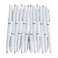 Ручка шариковая поворотная, 0.5 мм, под логотип, стержень синий, белый корпус