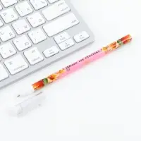 Ручка шариковая синяя паста 0.5 мм с колпачком &laquo;Цвети от счастья&raquo; пластик