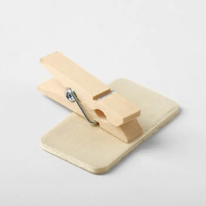 Меловой ценник &laquo;На прищепке&raquo; 4&times;3.5 прямоугольник, (фасовка 10 шт.), чёрный