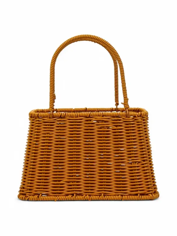 Корзина пластик 25 х 18 х 15 см, ручка14 см металл карскас коричневый