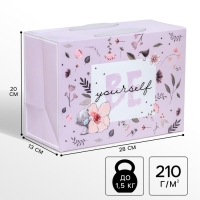 Пакет-коробка, 20x28x13 см &laquo;Be yourself&raquo;, упаковка, Me To You
