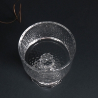 Подсвечник стекло на 1 свечу d=8 см "Креманка" прозрачный 8,8х8,8х10,3 см