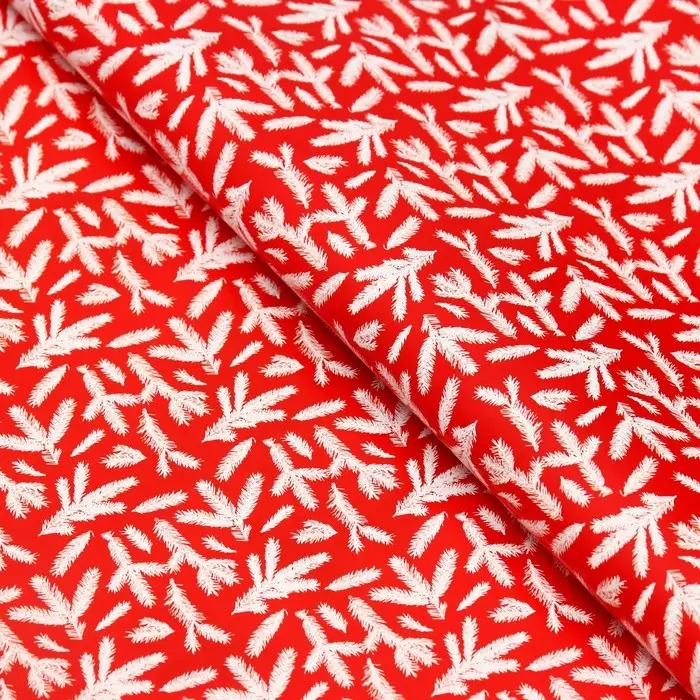 Бумага упаковочная глянцевая двусторонняя "Счастья в Новом Году! ", 68 х 100 см