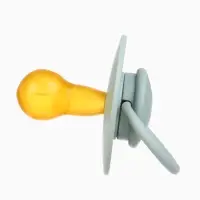 Набор классических пустышек, 2 шт., латекс, айвори/зелёный, в контейнере, от 6 мес., M&B