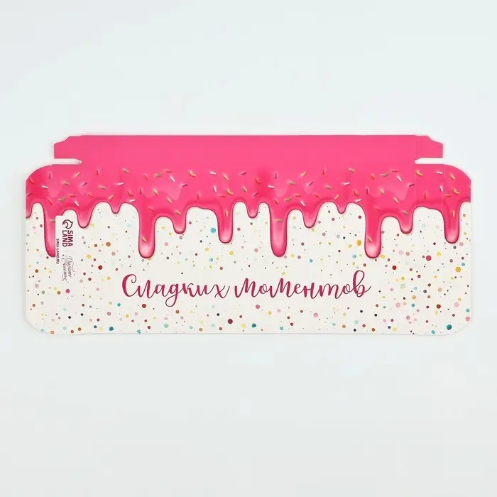 Коробка для шоколада &laquo;Сладких моментов&raquo;, 17 х 8.5 х 1.5 см