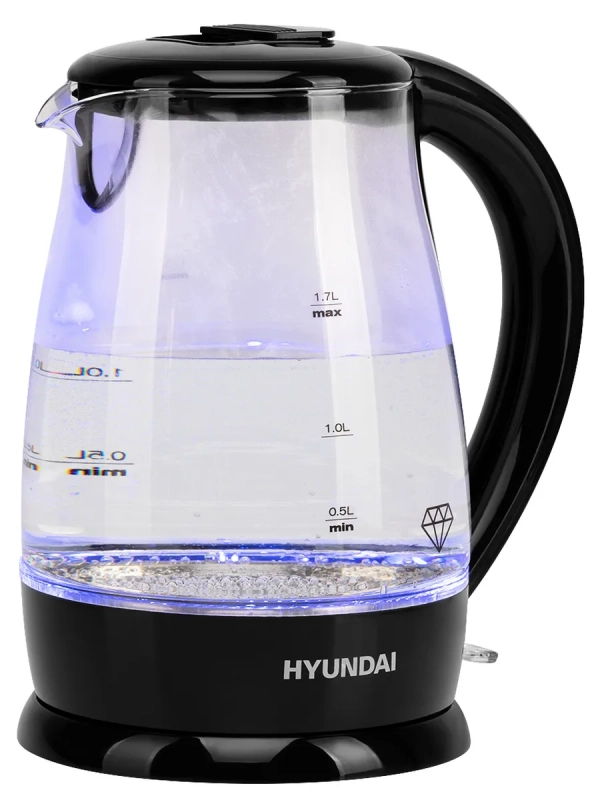 Чайник HYK-G2011 1.7л. 2200Вт черный