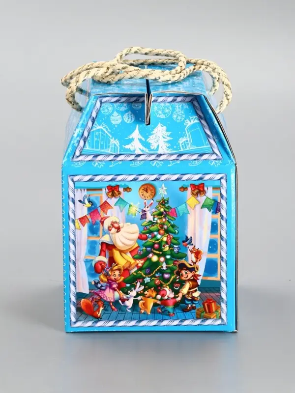 Подарочная новогодняя коробка &laquo;Снегоход&raquo;, Чемоданчик малый, 18&times;18&times;14 см