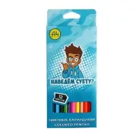 Карандаши цветные, 12 цветов &laquo;Влад А4&raquo;, в картонной коробке с европодвесом