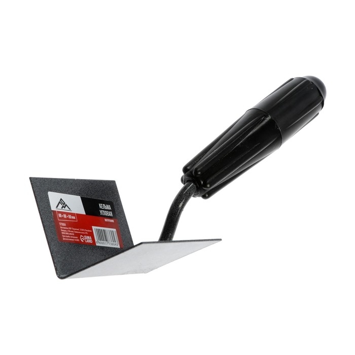 Кельма угловая ЛОМ, внутренняя, 60х60х80 мм, сталь, порошковая окраска, пластиковая рукоятка