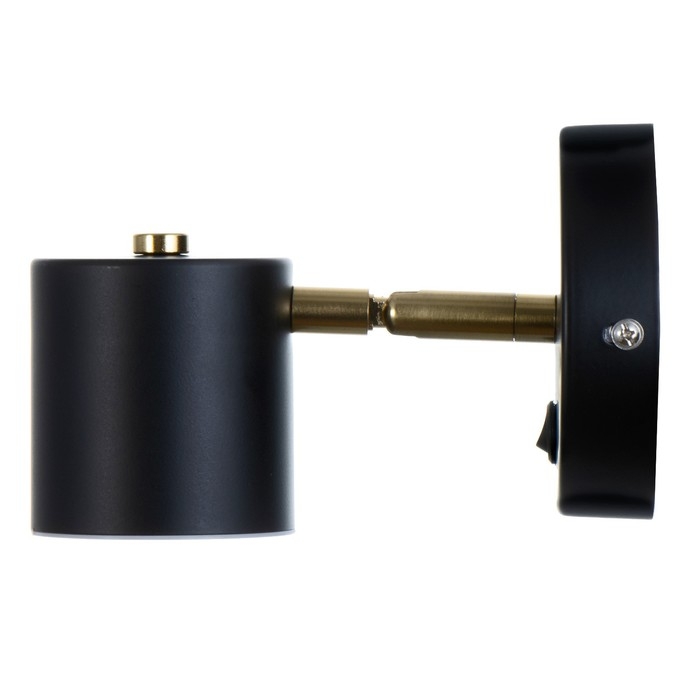 Бра "Алонсо" LED 5Вт черно-золотой 10х7,5 см