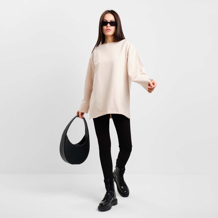 Лонгслив женский MIST, размер L-XL цвет бежевый