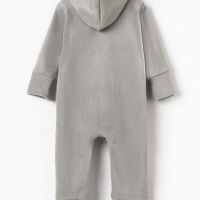 Комбинезон флисовый детский MINAKU: Fleece Soft, цвет серый, рост 122 см Комбинезон флисовый детский MINAKU: Fleece Soft, цвет серый, рост 122 см