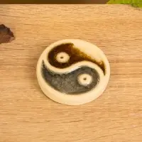 Подставка под благовония "Инь Янь" керамика, цв. МИКС, 7х7х1,5 см