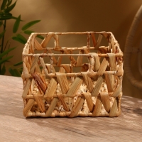 Корзина плетеная 30x23x15 см, водный гиацинт