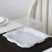 Крышка для тортницы пластиковая одноразовая ИП-43, 18,5&times;18,5&times;10,5 см, внутренний 16&times;16&times;10 см, 480 шт/уп