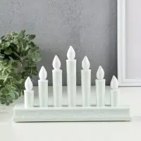 Светодиодная свеча LED RISALUX &laquo;Семь свечей&raquo; 3хAAA белый 23,7х5х15 см