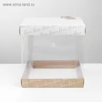 Коробка для торта, кондитерская упаковка, &laquo;Тебе&raquo;, 30 х 30 см