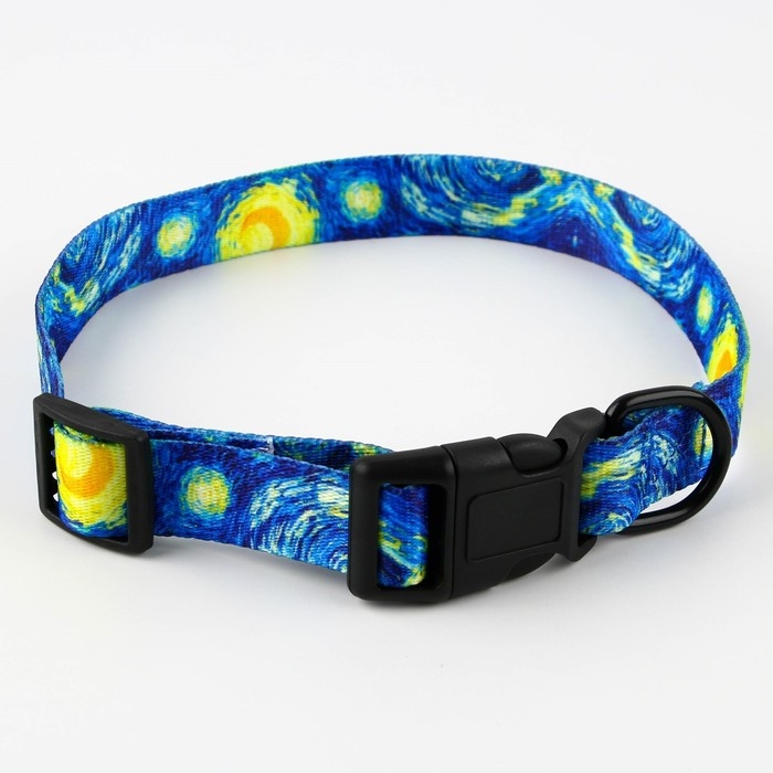 Ошейник «Искусство», застёжка - фастекс, 2.5 см, 40-55 см Ошейник «Искусство», застёжка - фастекс, 2.5 см, 40-55 см