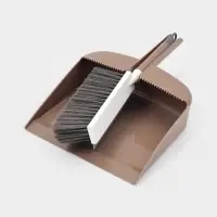 Набор для уборки: совок в комплекте с щёткой и встроенным водосгоном&laquo;Порядок&raquo;, 34&times;24&times;9 см, МИКС