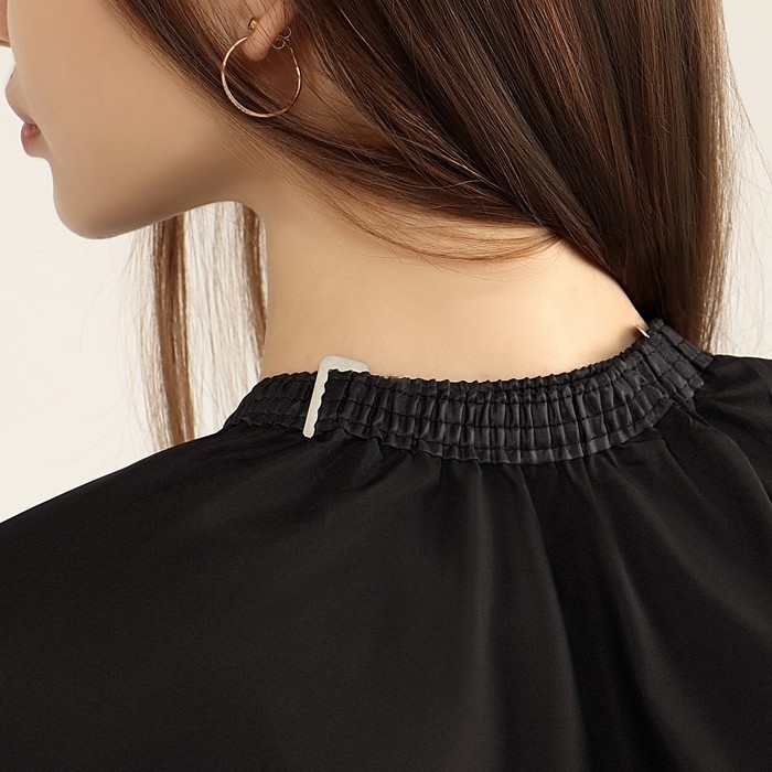 Пеньюар парикмахерский, с пропиткой, цвет чёрный Пеньюар парикмахерский, с пропиткой, цвет чёрный