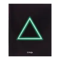 Тетрадь 48 листов в клетку Calligrata &laquo;Фигуры&raquo;, обложка мелованная бумага, блок №2 (серые листы) МИКС